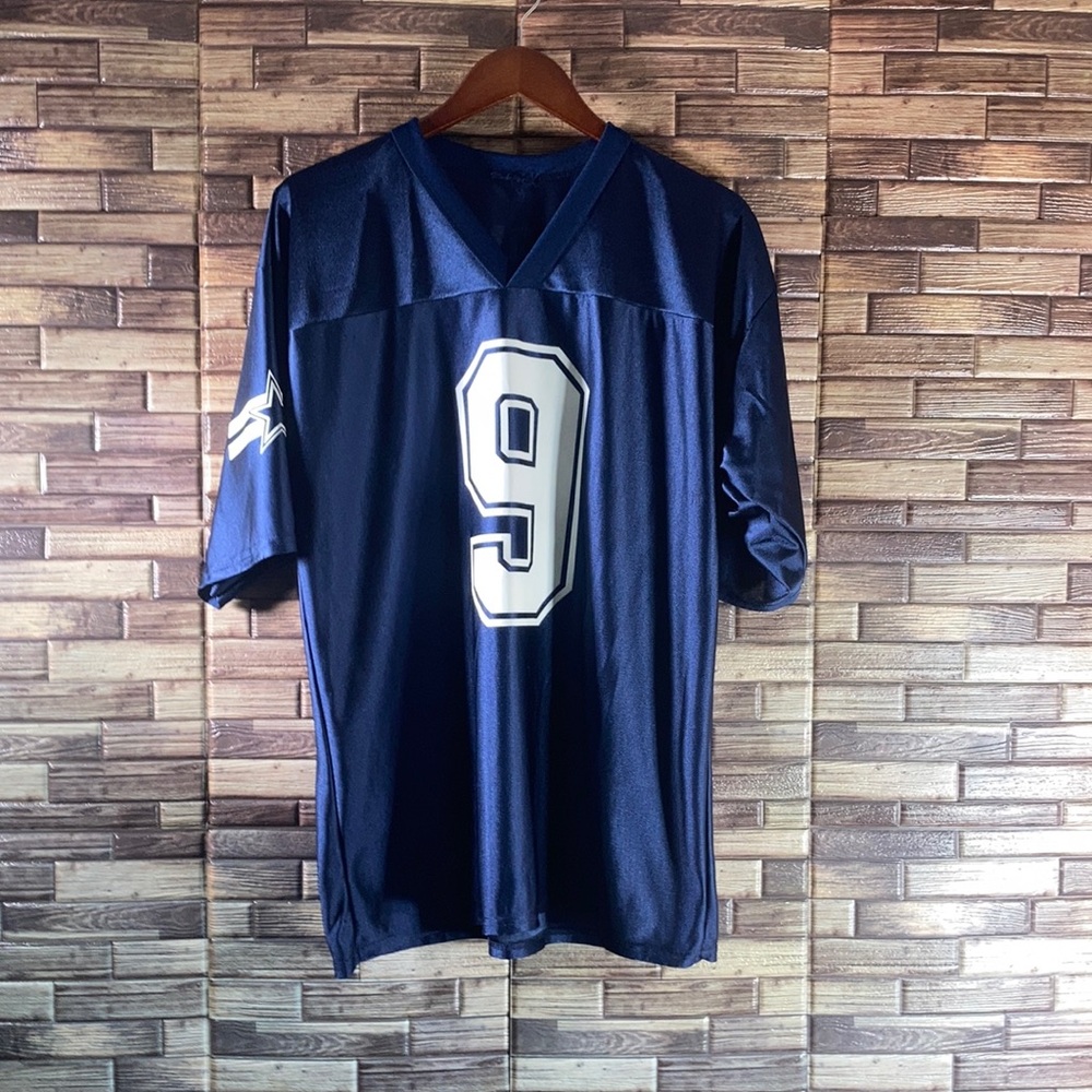 EUC Dallas Cowboys Tony Romo  XL Football Jersey Blue NFL Sports #9 Unbranded